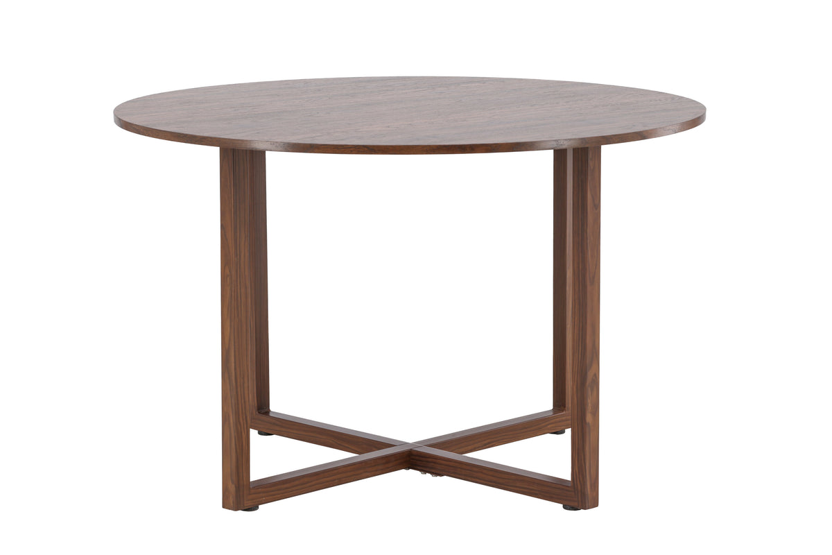Durango rundt spisebord - Ø120 cm - valnøddefarvet - billede 7