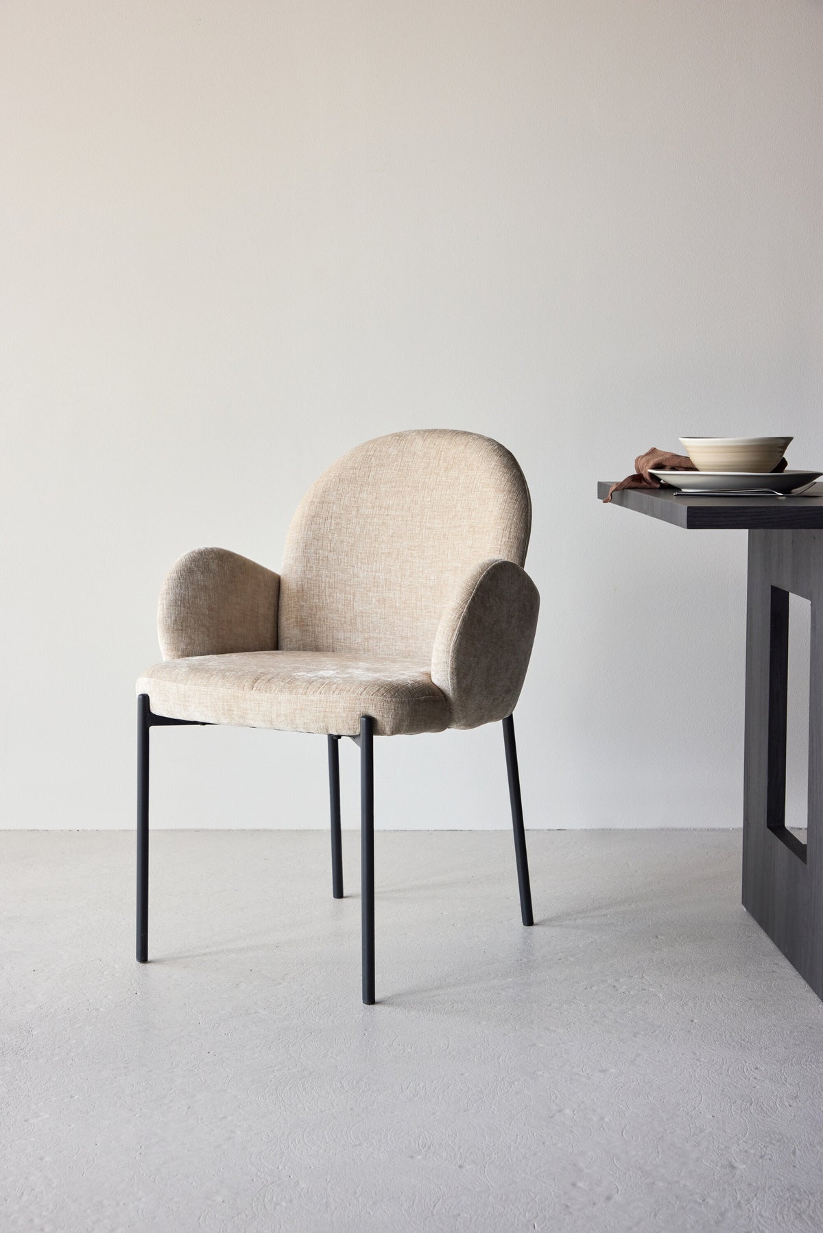 Blom spisebordsstole - beige, sort - 2 stk. - billede 18