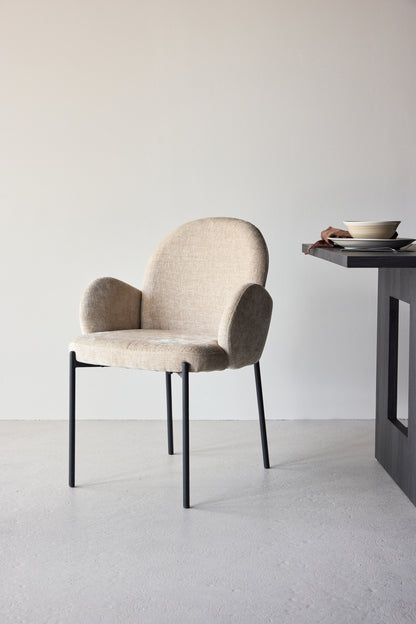 Blom spisebordsstole - beige, sort - 2 stk. - billede 18