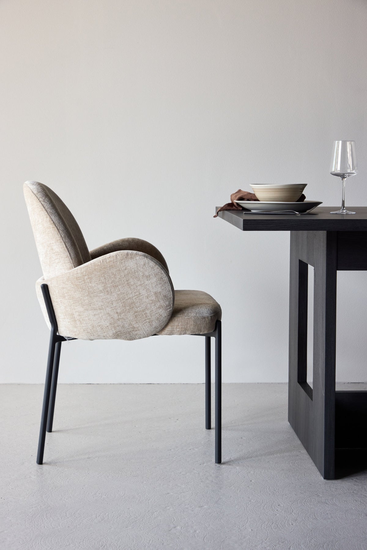 Blom spisebordsstole - beige, sort - 2 stk. - billede 19