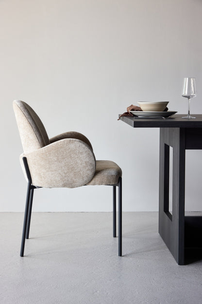 Blom spisebordsstole - beige, sort - 2 stk. - billede 19