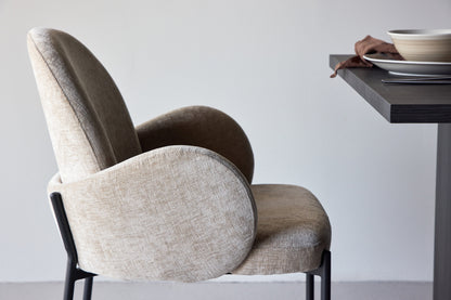 Blom spisebordsstole - beige, sort - 2 stk. - billede 16