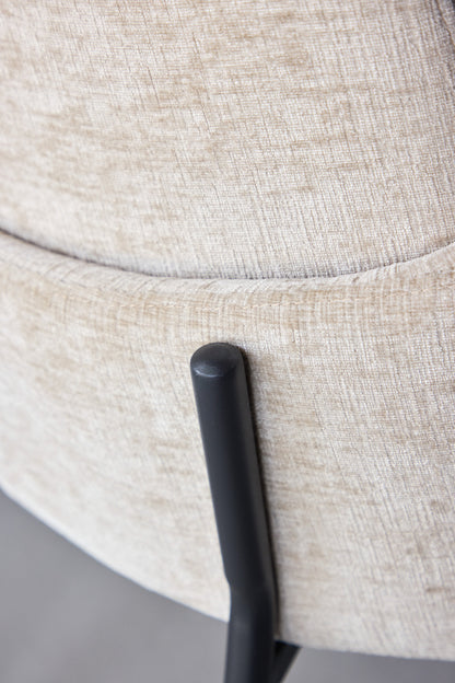 Blom spisebordsstole - beige, sort - 2 stk. - billede 21