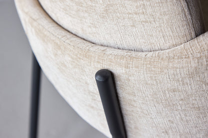 Blom spisebordsstole - beige, sort - 2 stk. - billede 17