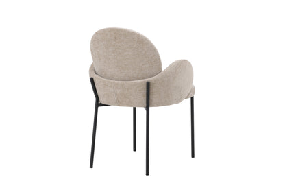 Blom spisebordsstole - beige, sort - 2 stk. - billede 9