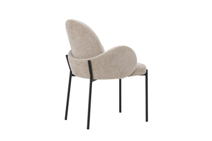 Blom spisebordsstole - beige, sort - 2 stk. - billede 10