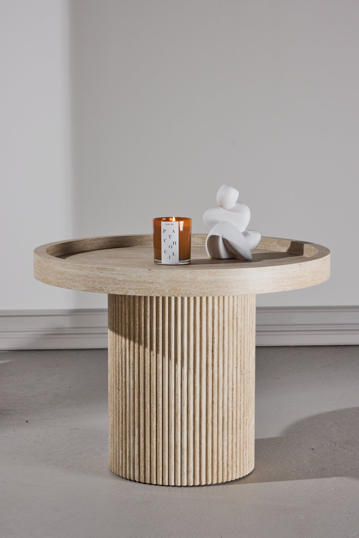 Krille sidebord - Ø60 cm - beige - billede 19