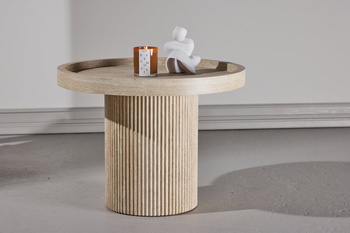 Krille sidebord - Ø60 cm - beige - billede 13