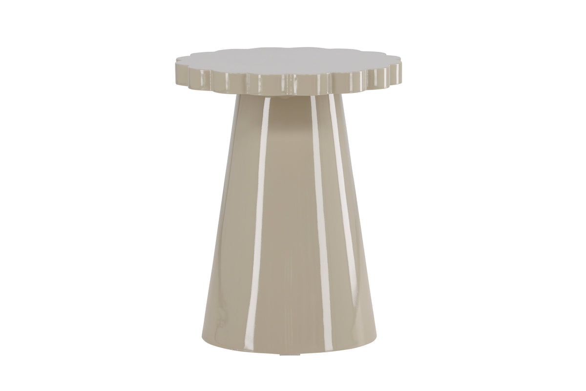 Krull sidebord - Ø45 cm - beige - billede 10