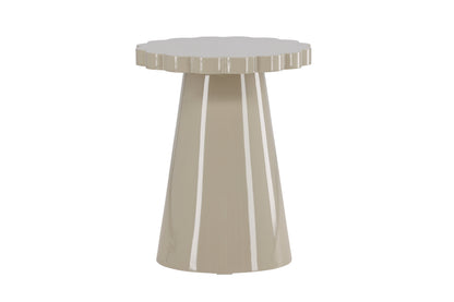 Krull sidebord - Ø45 cm - beige - billede 10