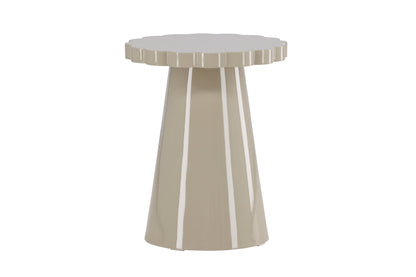 Krull sidebord - Ø45 cm - beige - billede 11