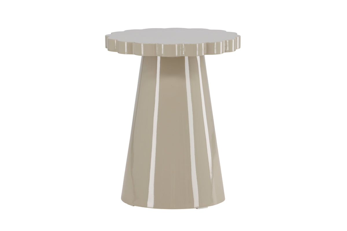 Krull sidebord - Ø45 cm - beige - billede 12