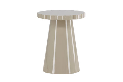 Krull sidebord - Ø45 cm - beige - billede 12