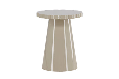 Krull sidebord - Ø45 cm - beige - billede 1