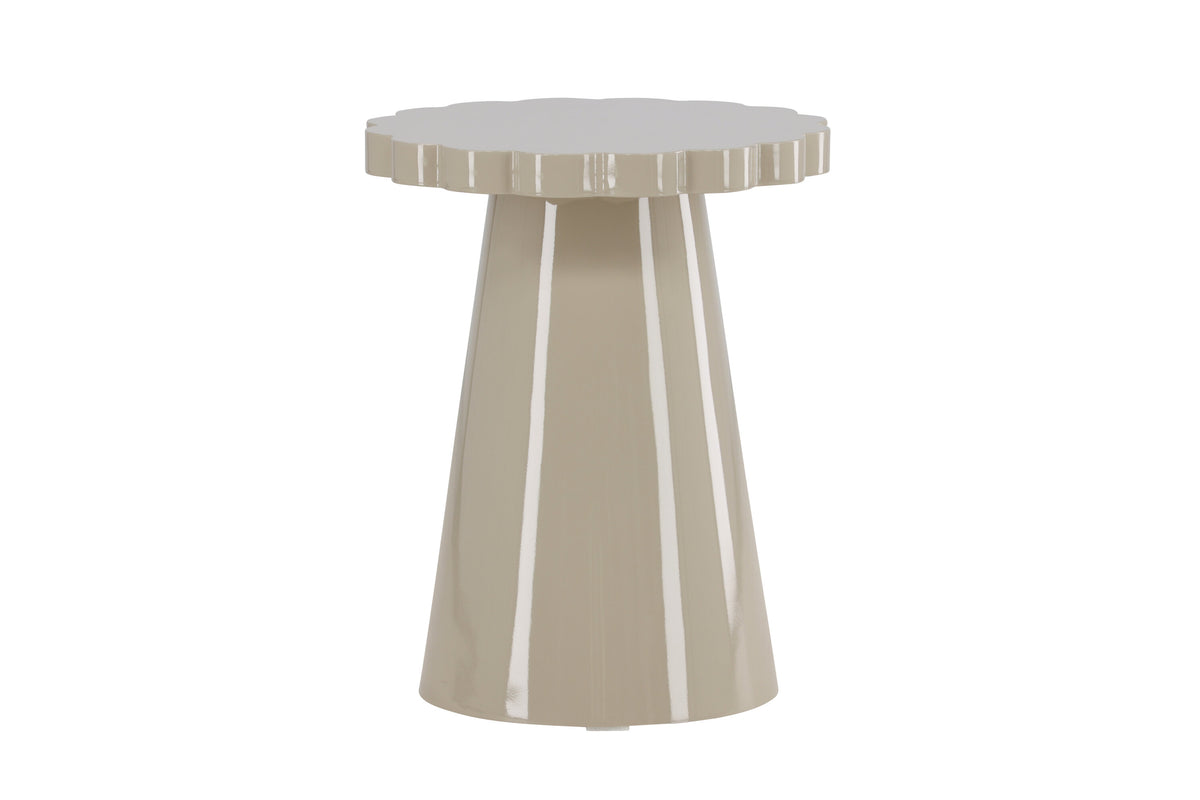 Krull sidebord - Ø45 cm - beige - billede 4
