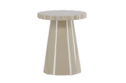 Krull sidebord - Ø45 cm - beige - billede 6