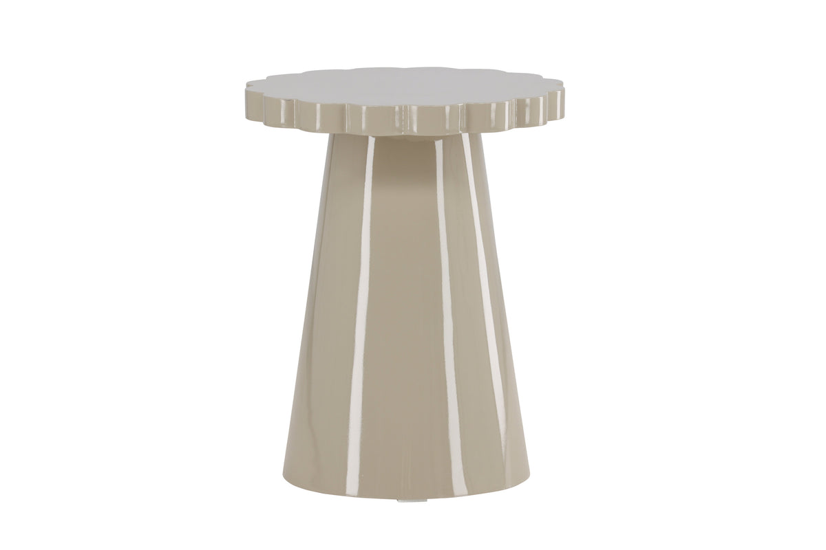 Krull sidebord - Ø45 cm - beige - billede 7