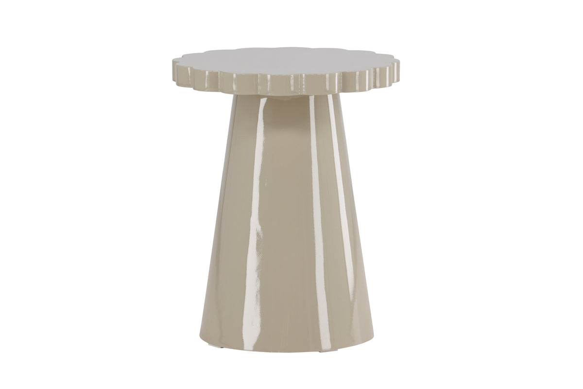 Krull sidebord - Ø45 cm - beige - billede 9