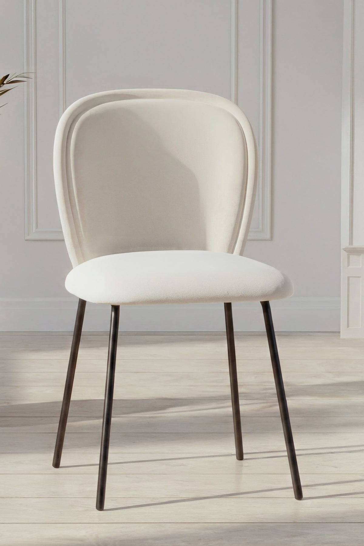 Carl spisebordsstole - creme, sort - 2 stk. - billede 8