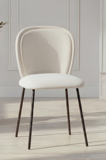 Carl spisebordsstole - creme, sort - 2 stk. - billede 8