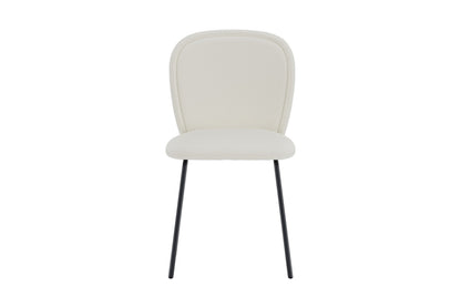 Carl spisebordsstole - creme, sort - 2 stk. - billede 1