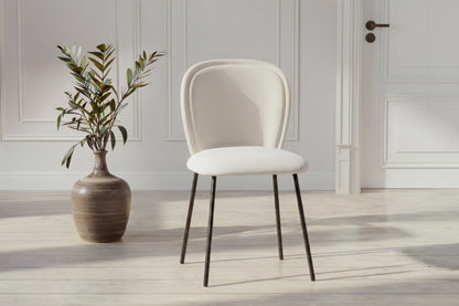 Carl spisebordsstole - creme, sort - 2 stk. - billede 4