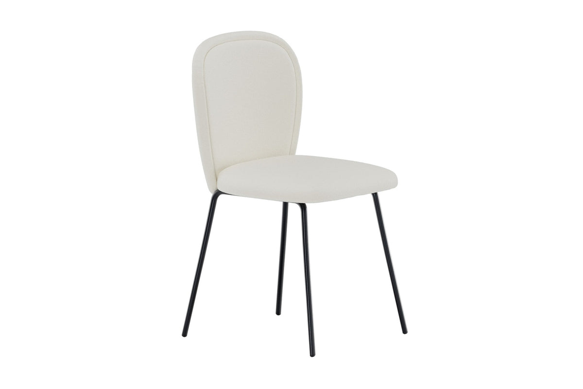 Carl spisebordsstole - creme, sort - 2 stk. - billede 2