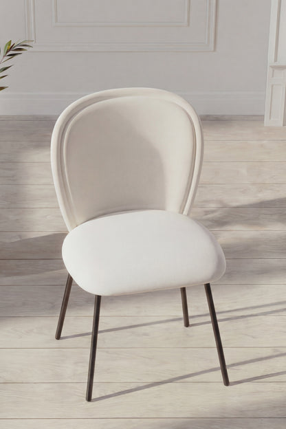 Carl spisebordsstole - creme, sort - 2 stk. - billede 9