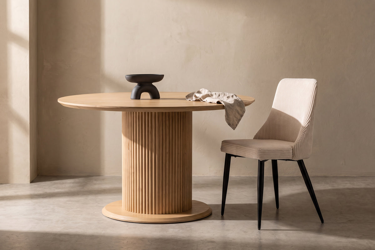 Reko rundt spisebord - Ø120 cm - natur - billede 3