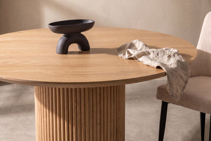 Reko rundt spisebord - Ø120 cm - natur - billede 4