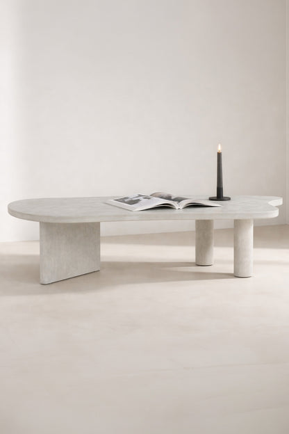 Polle sofabord - 160 × 60 cm - lysegrå - billede 28