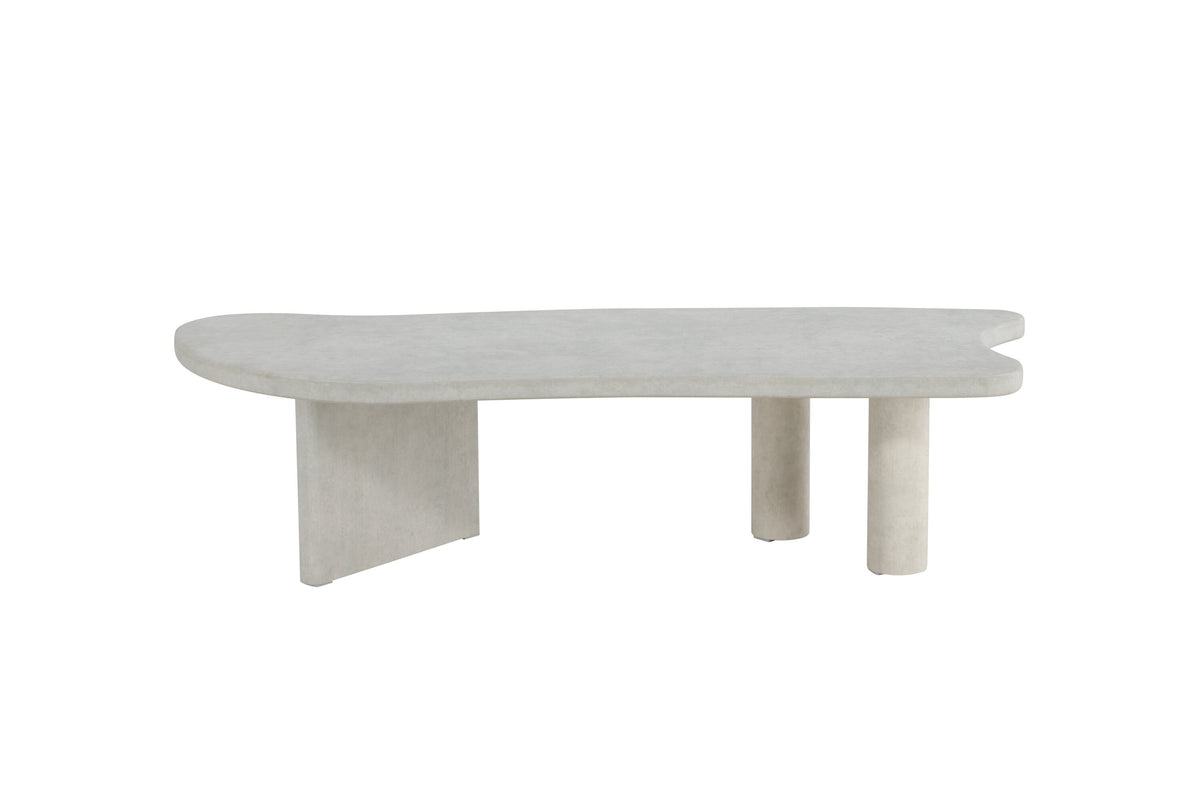 Polle sofabord - 160 × 60 cm - lysegrå - billede 1