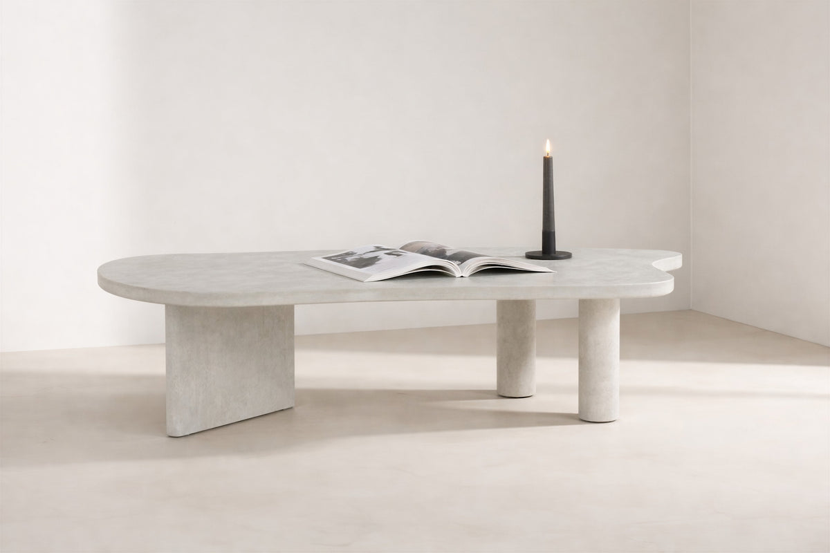 Polle sofabord - 160 × 60 cm - lysegrå - billede 13
