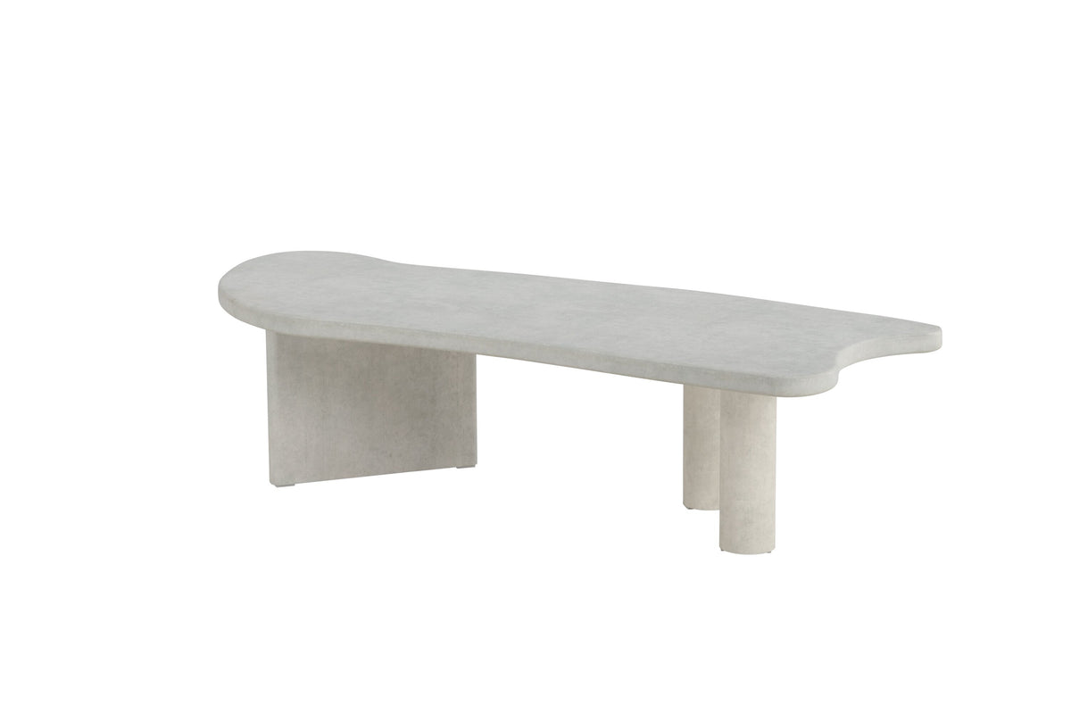 Polle sofabord - 160 × 60 cm - lysegrå - billede 2