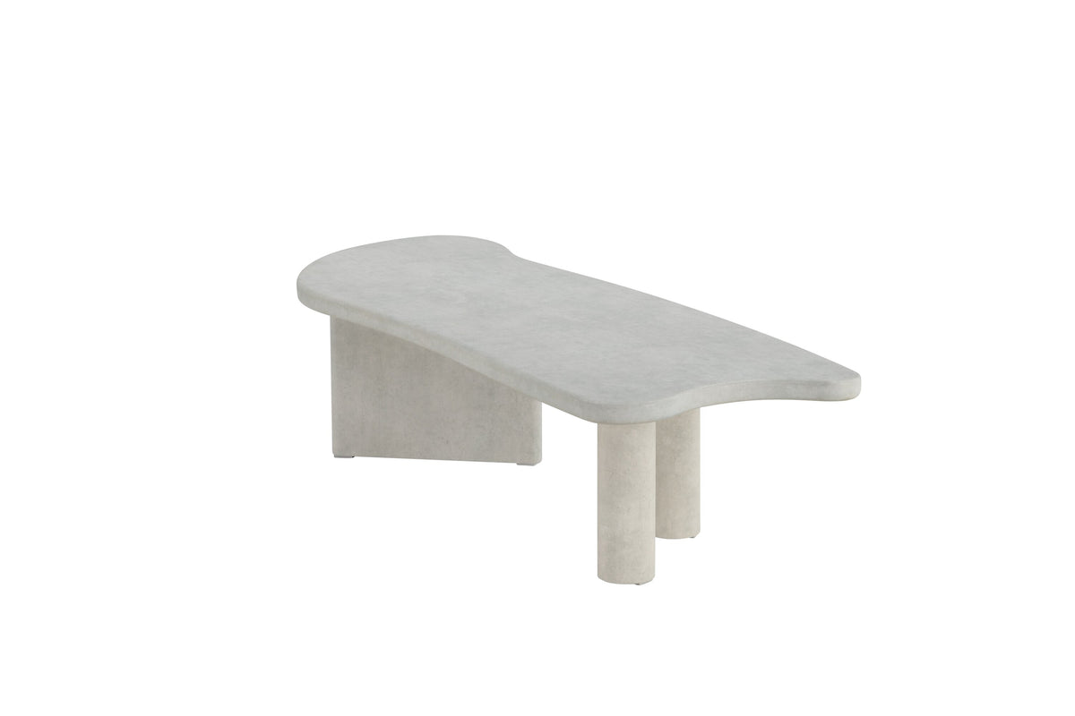 Polle sofabord - 160 × 60 cm - lysegrå - billede 3