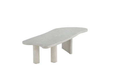 Polle sofabord - 160 × 60 cm - lysegrå - billede 5