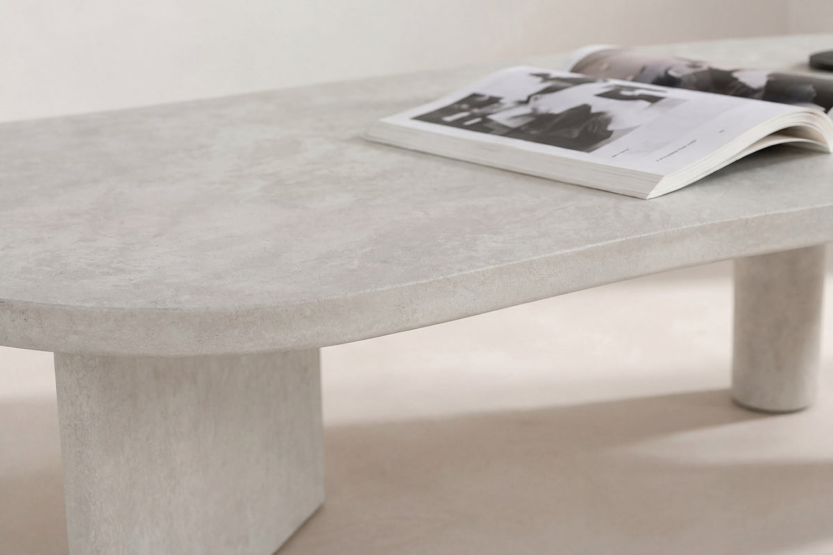 Polle sofabord - 160 × 60 cm - lysegrå - billede 16