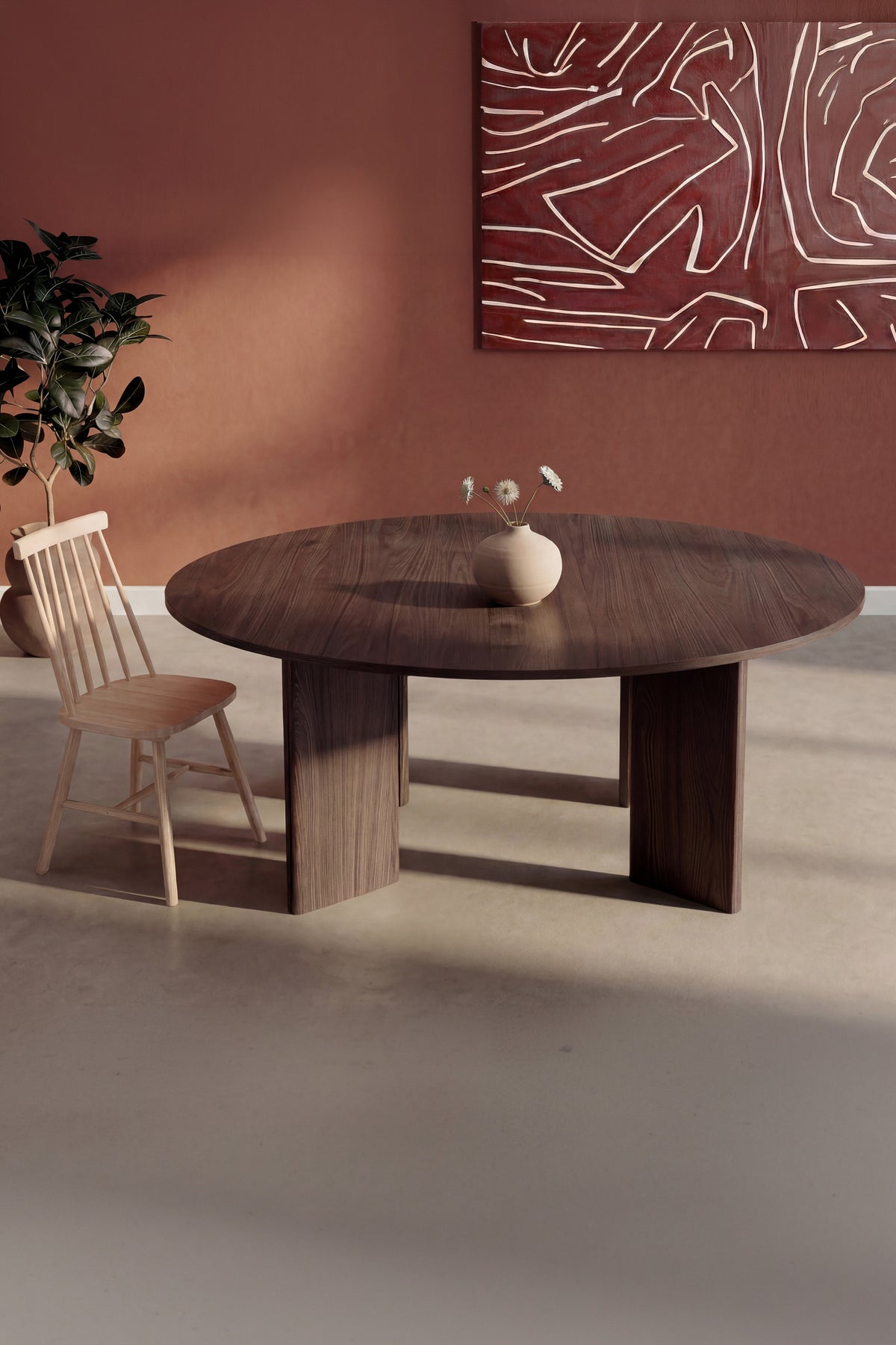 Graos rundt spisebord - Ø180 cm - mokka - billede 8