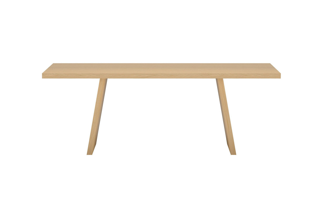 Logga spisebord - 210 × 100 cm - natur - billede 1