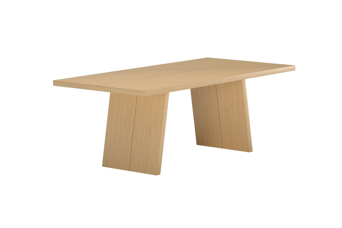 Logga spisebord - 210 × 100 cm - natur - billede 2