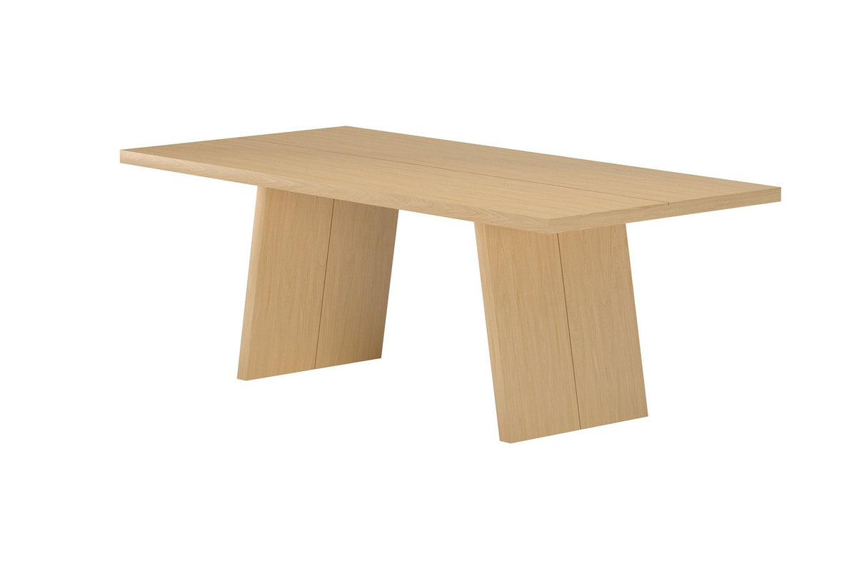 Logga spisebord - 210 × 100 cm - natur - billede 3