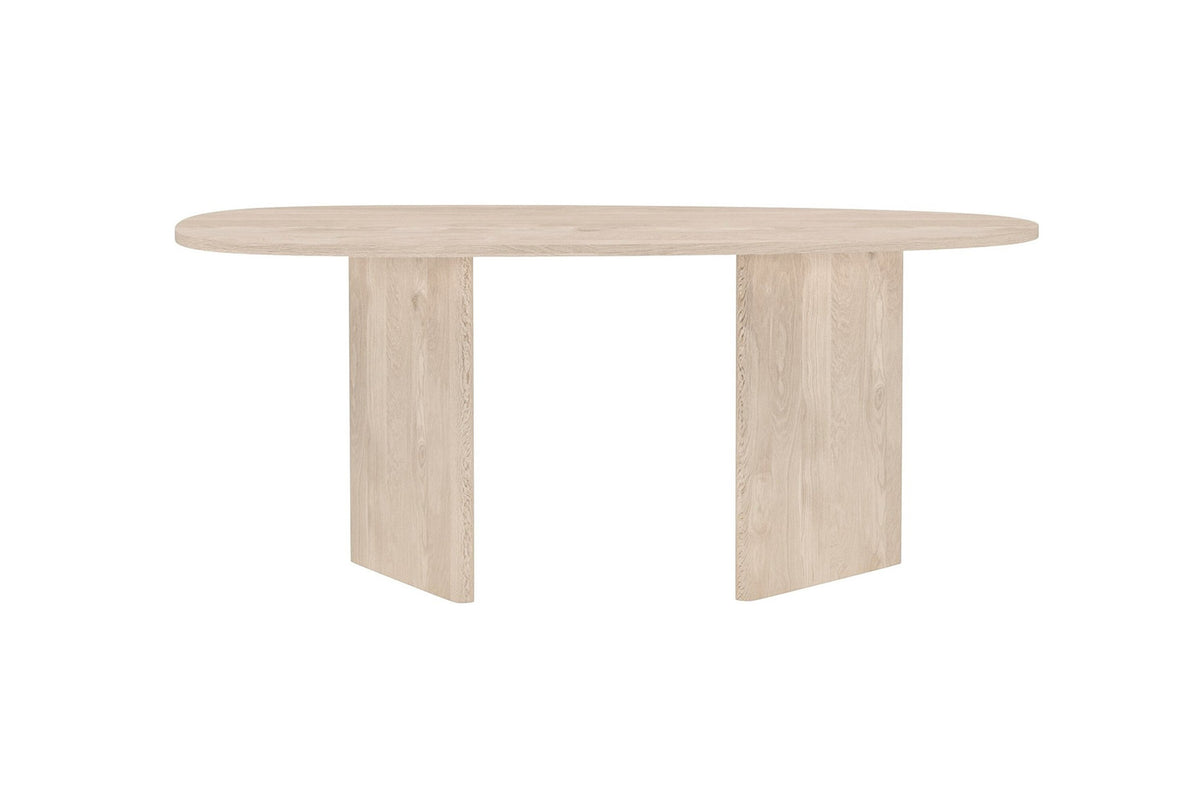 Grönvik ovalt spisebord - 180 × 90 cm - natur - billede 1