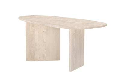 Grönvik ovalt spisebord - 180 × 90 cm - natur - billede 3
