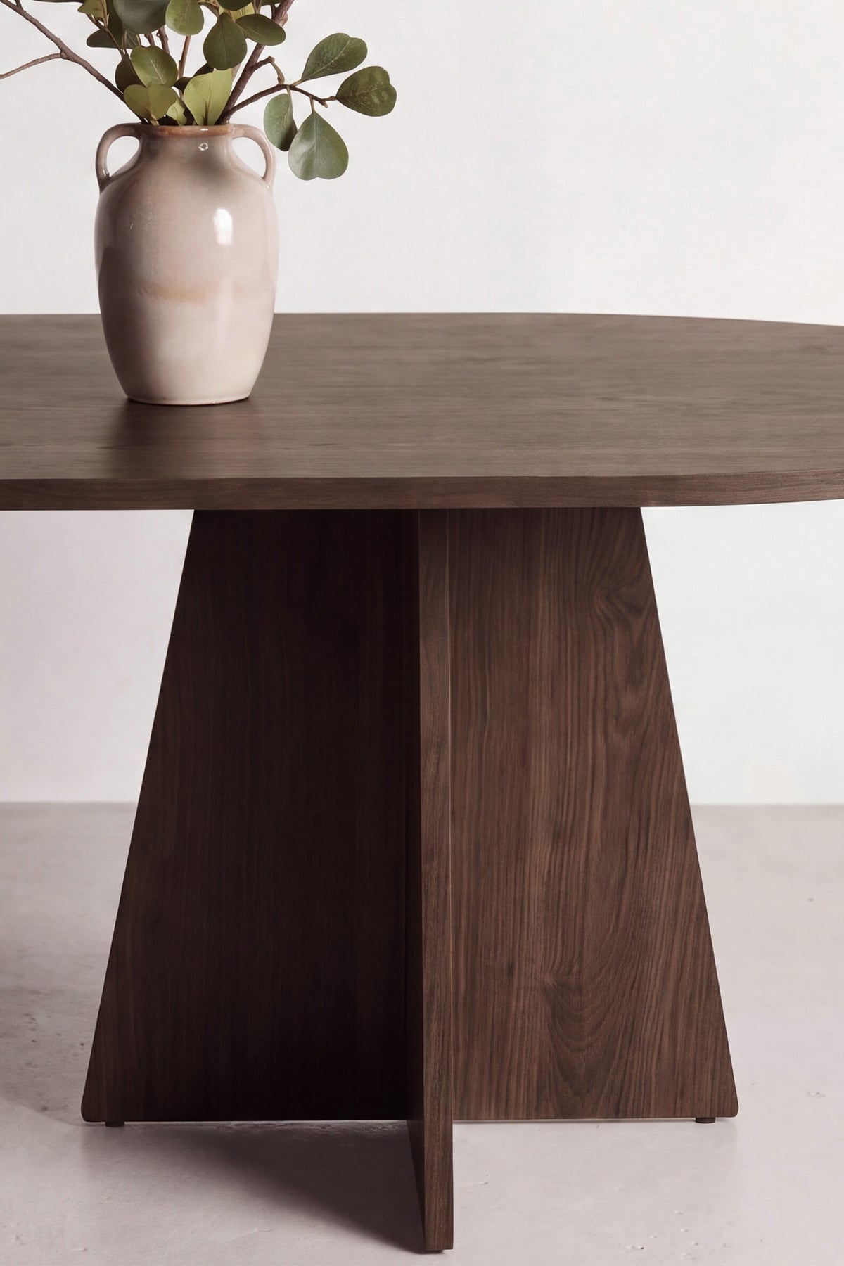 Bootcut ovalt spisebord - 200 × 100 cm - mokka - billede 11