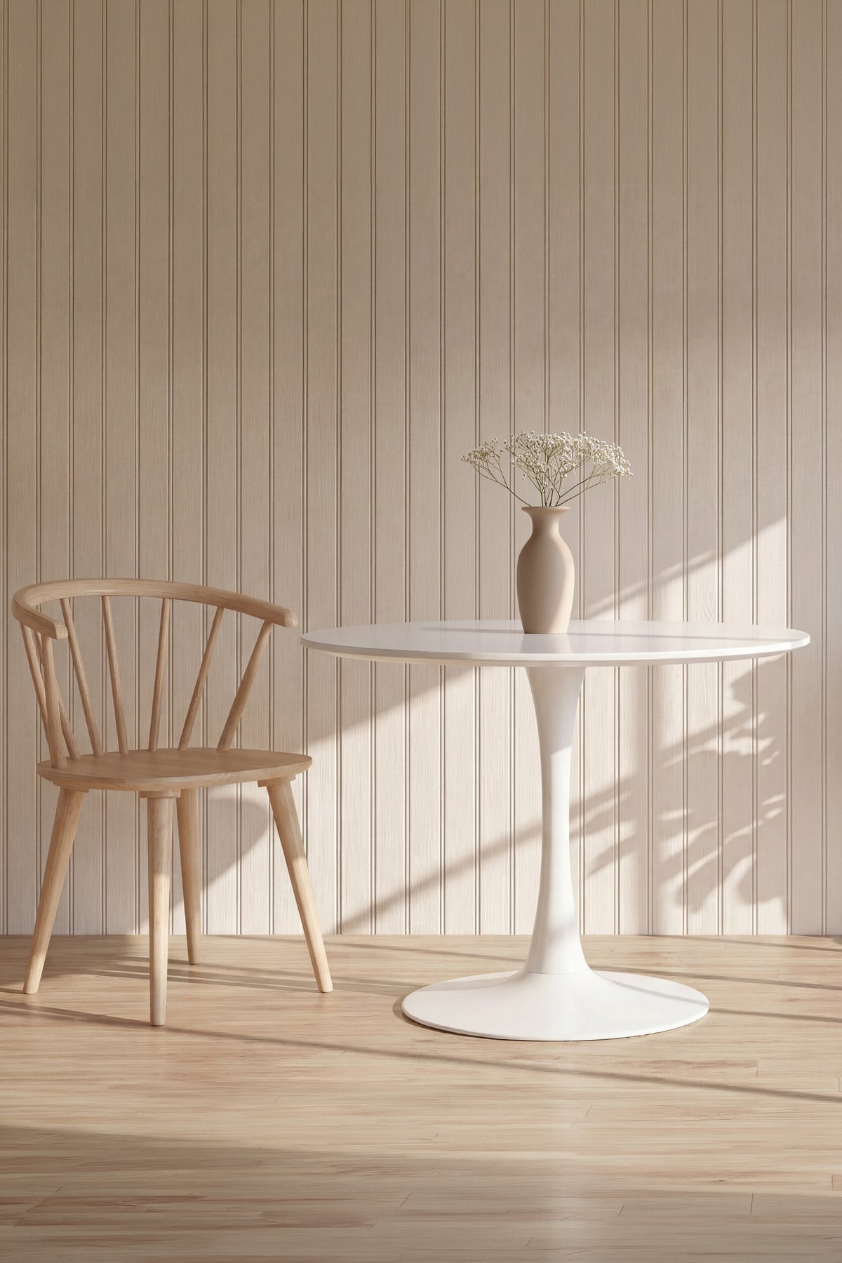 Hamden rundt spisebord - Ø110 cm - hvid - billede 7