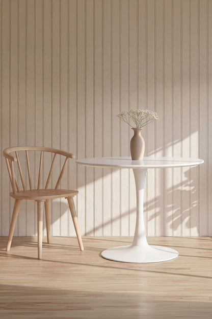 Hamden rundt spisebord - Ø110 cm - hvid - billede 7