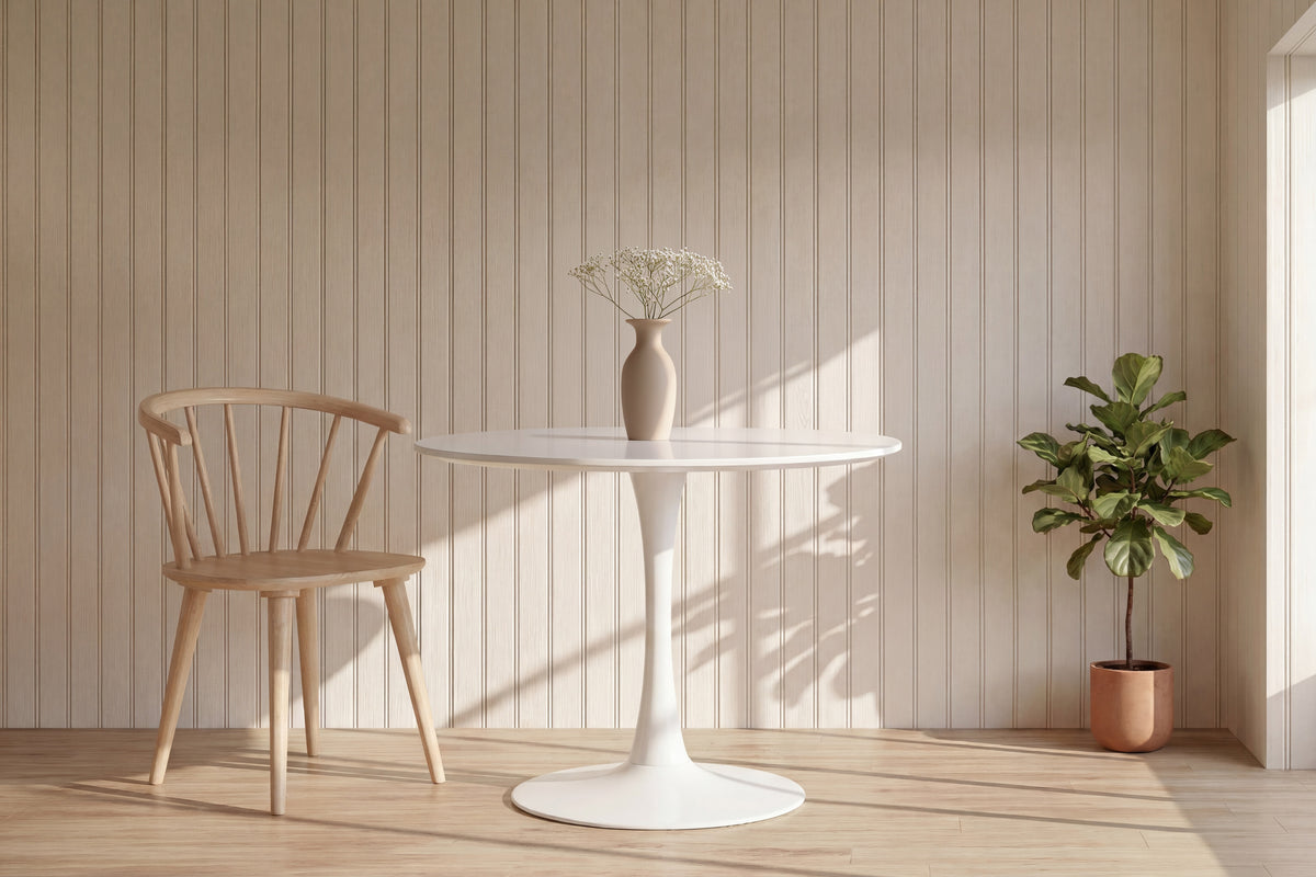 Hamden rundt spisebord - Ø110 cm - hvid - billede 3