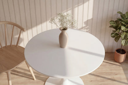 Hamden rundt spisebord - Ø110 cm - hvid - billede 5