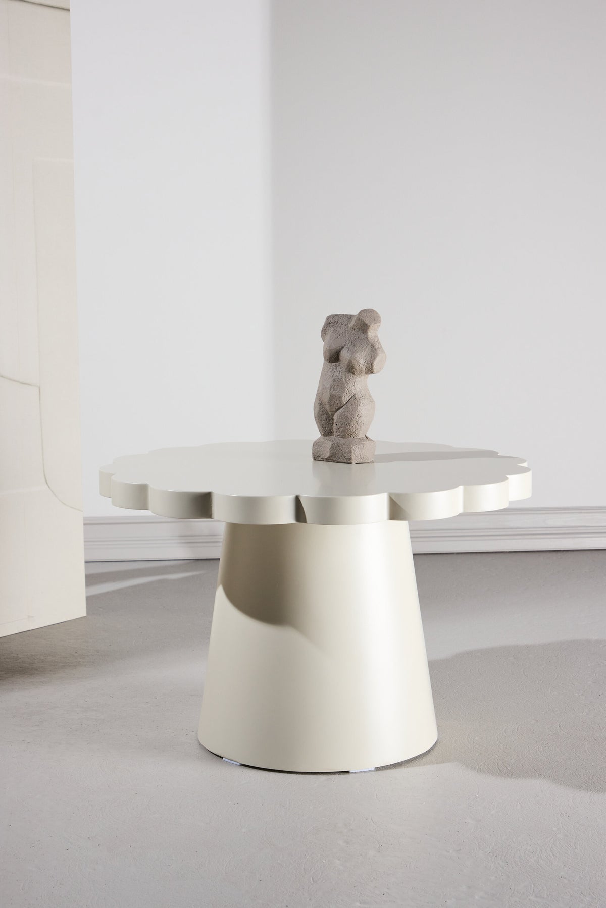 Krull sofabord - Ø70 cm - beige - billede 17