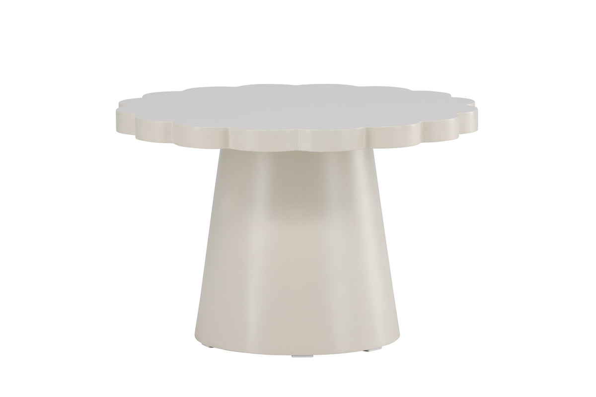 Krull sofabord - Ø70 cm - beige - billede 1